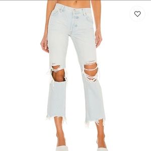 NWT Free People Maggie Mid Rise Distressed jeans